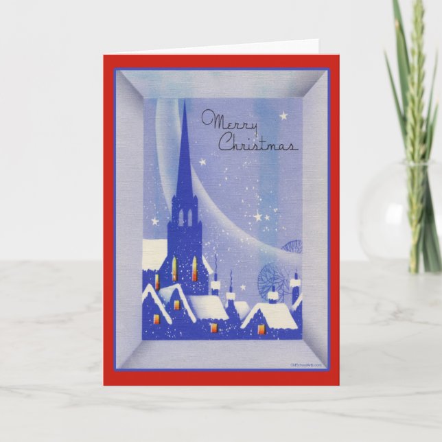 Weihnachtskarte Feiertagskarte (Vorderseite)