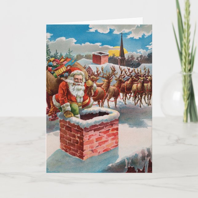 Weihnachtskarte Feiertagskarte (Vorderseite)