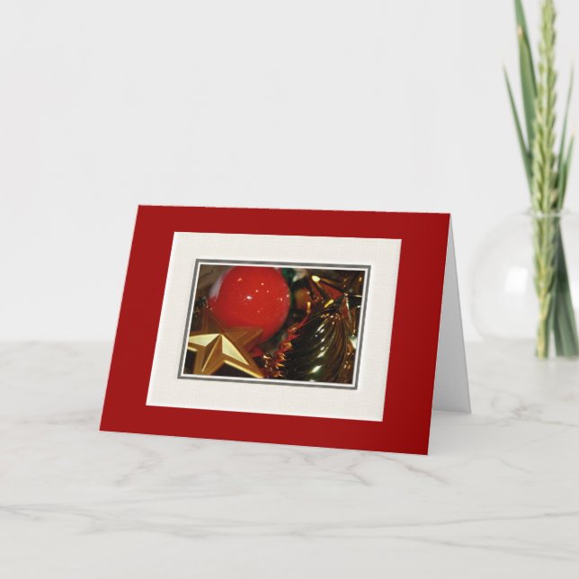 Weihnachtskarte Feiertagskarte (Vorderseite)