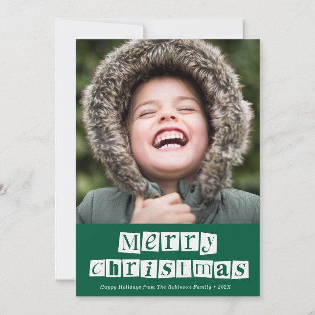 Weihnachtskarte Feiertagskarte (Vorderseite)