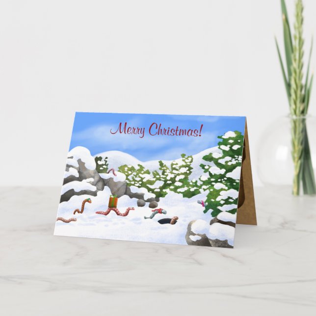 Weihnachtskarte Feiertagskarte (Vorderseite)