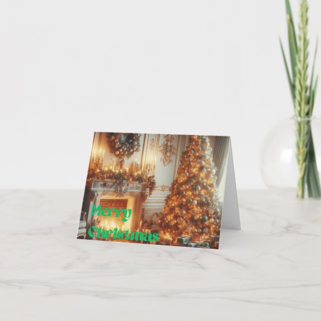 Weihnachtskarte Feiertagskarte (Vorderseite)