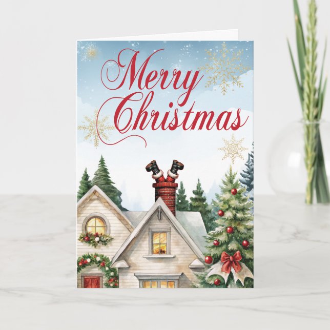 Weihnachtskarte Feiertagskarte (Vorderseite)