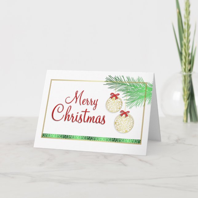 Weihnachtskarte Feiertagskarte (Vorderseite)