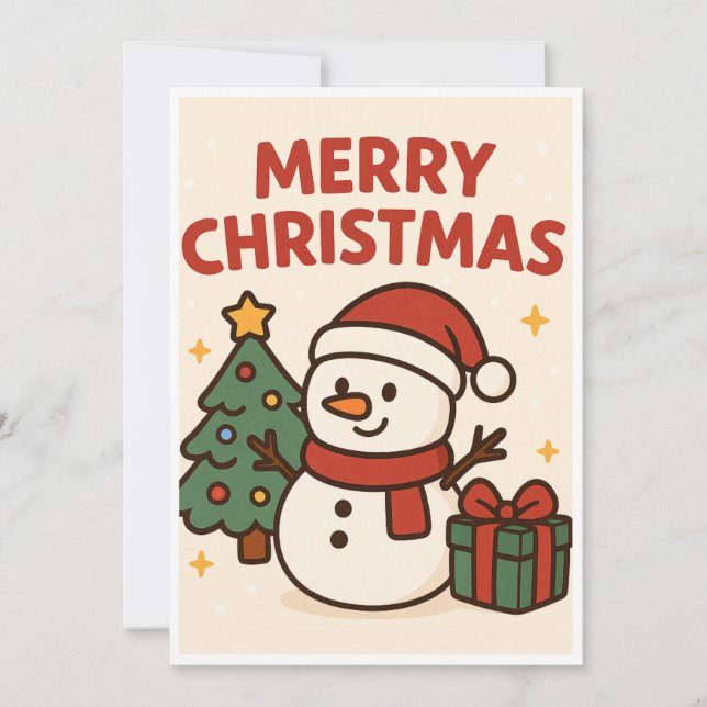 Weihnachtskarte Feiertagskarte (Vorderseite)