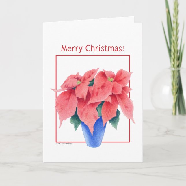 Weihnachtskarte Feiertagskarte (Vorderseite)