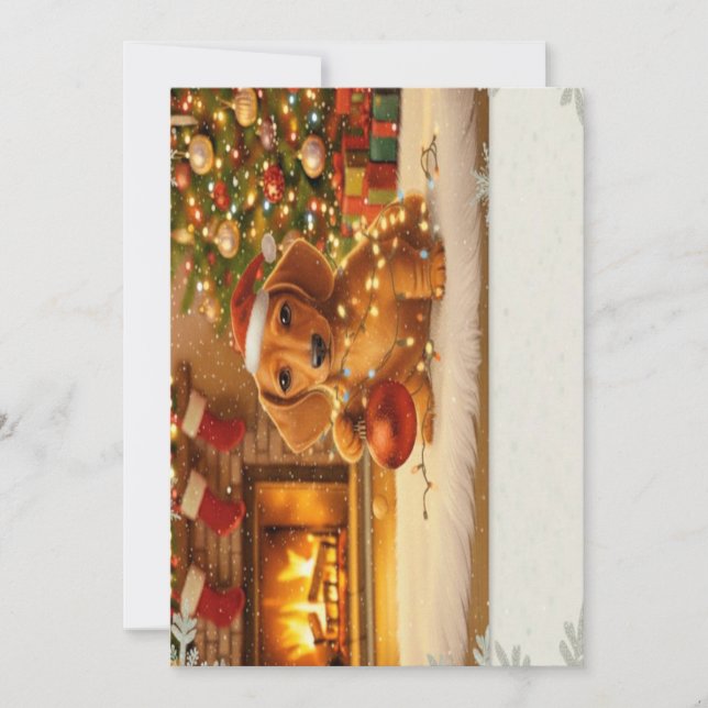 Weihnachtskarte Feiertagskarte (Vorderseite)