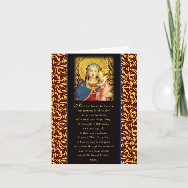 Weihnachtskarte Feiertagskarte (Vorderseite)