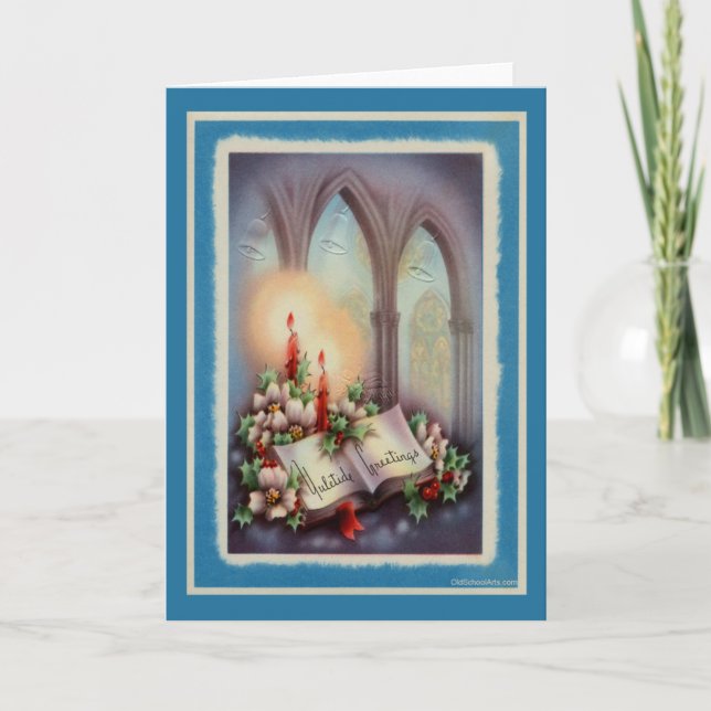 Weihnachtskarte Feiertagskarte (Vorderseite)