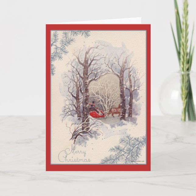Weihnachtskarte Feiertagskarte (Vorderseite)