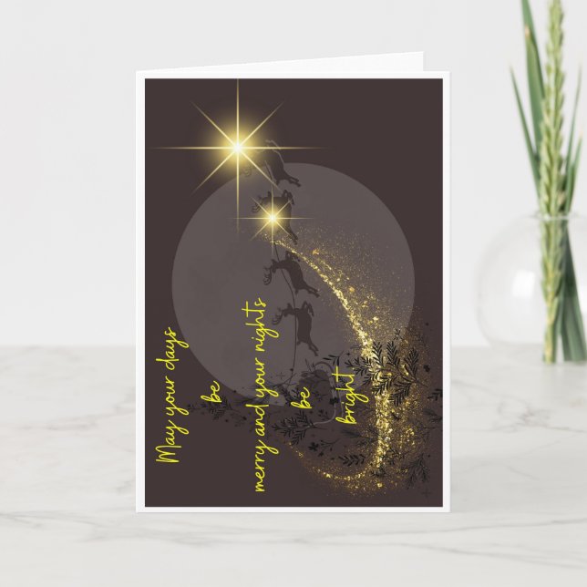 Weihnachtskarte Feiertagskarte (Vorderseite)