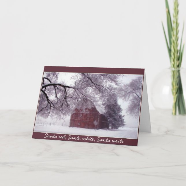 Weihnachtskarte Feiertagskarte (Vorderseite)