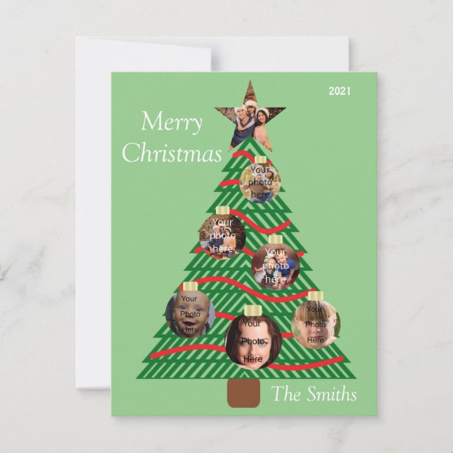 Weihnachtskarte Feiertagskarte (Vorderseite)