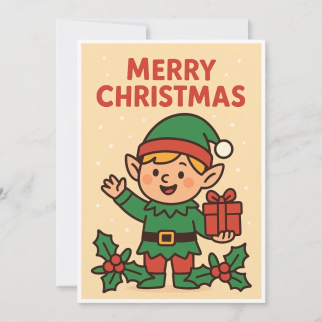 Weihnachtskarte Feiertagskarte (Vorderseite)