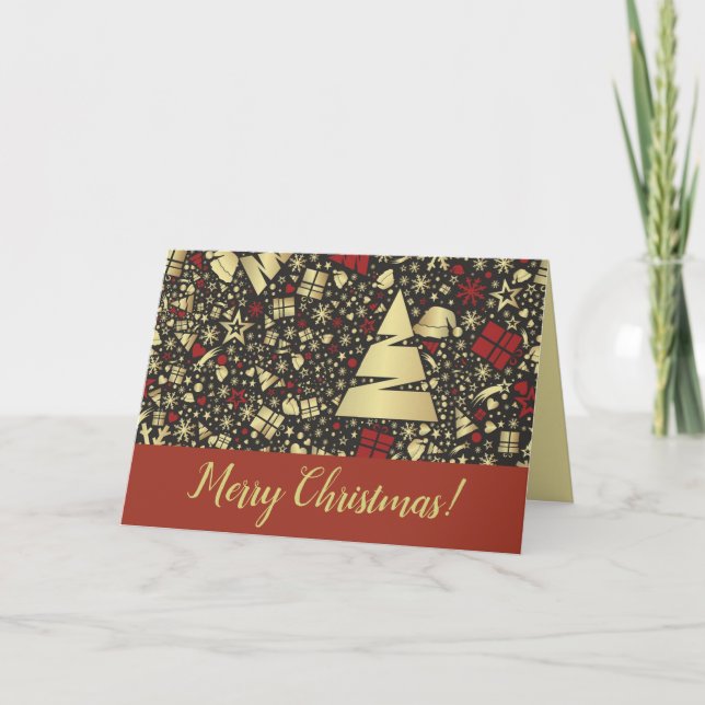 Weihnachtskarte Feiertagskarte (Vorderseite)