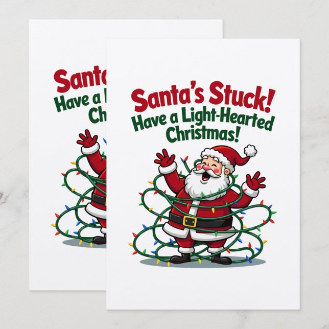 Weihnachtskarte Feiertagskarte (Vorne/Hinten)