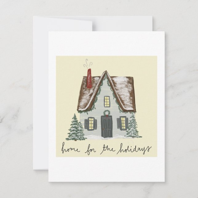 Weihnachtskarte Feiertagskarte (Vorderseite)