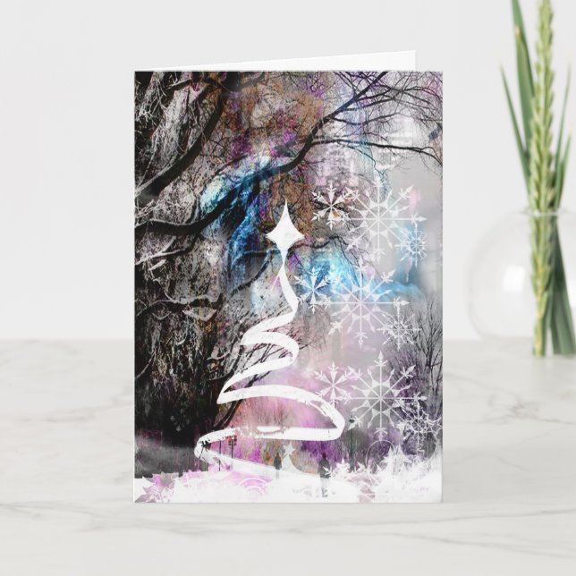 Weihnachtskarte Feiertagskarte (Vorderseite)