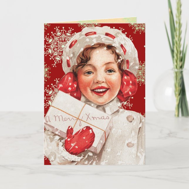Weihnachtskarte Feiertagskarte (Vorderseite)