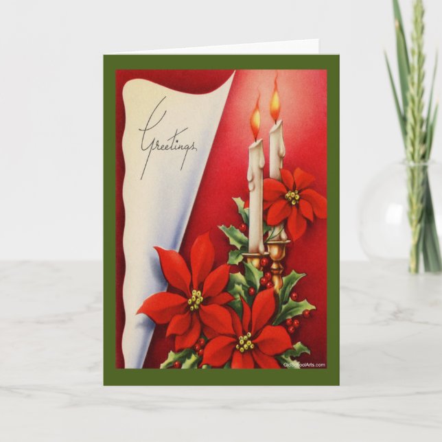 Weihnachtskarte Feiertagskarte (Vorderseite)