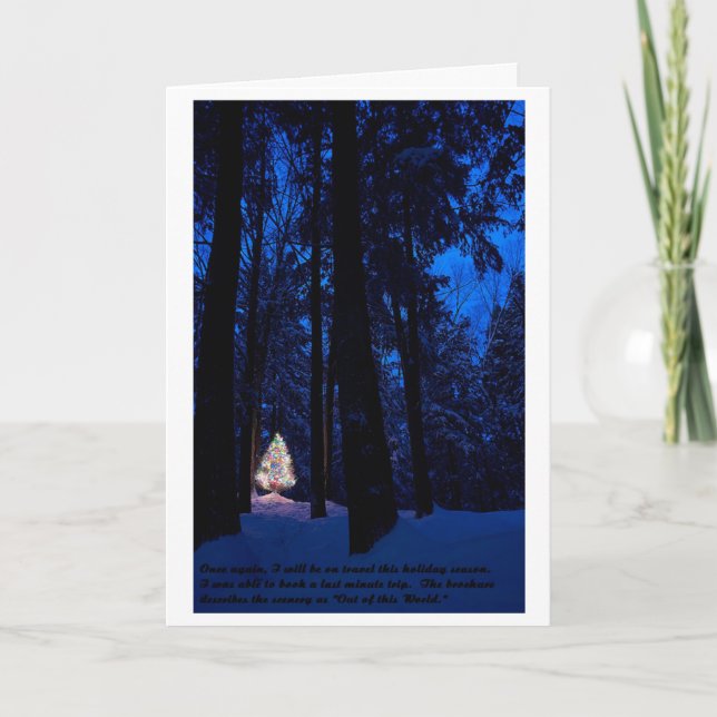 Weihnachtskarte Feiertagskarte (Vorderseite)