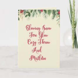 Weihnachtskarte Feiertagskarte