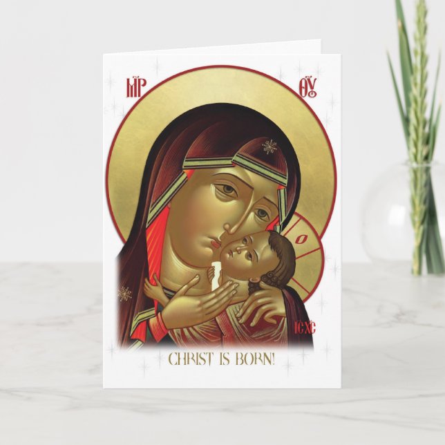 Weihnachtskarte Feiertagskarte (Vorderseite)