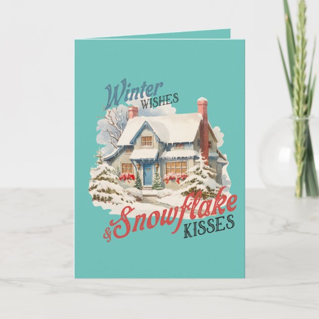 Weihnachtskarte Feiertagskarte (Vorderseite)