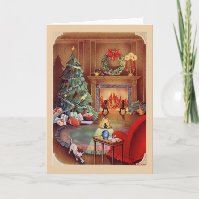 Weihnachtskarte Feiertagskarte (Vorderseite)