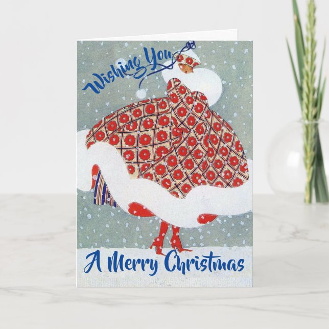 Weihnachtskarte Feiertagskarte (Vorderseite)