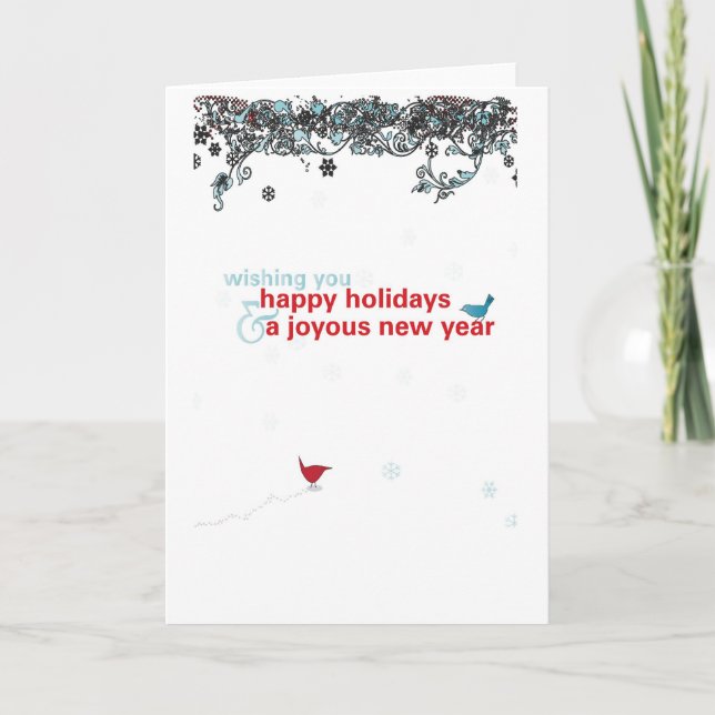 Weihnachtskarte Feiertagskarte (Vorderseite)