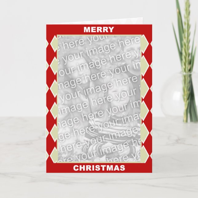 Weihnachtskarte Feiertagskarte (Vorderseite)