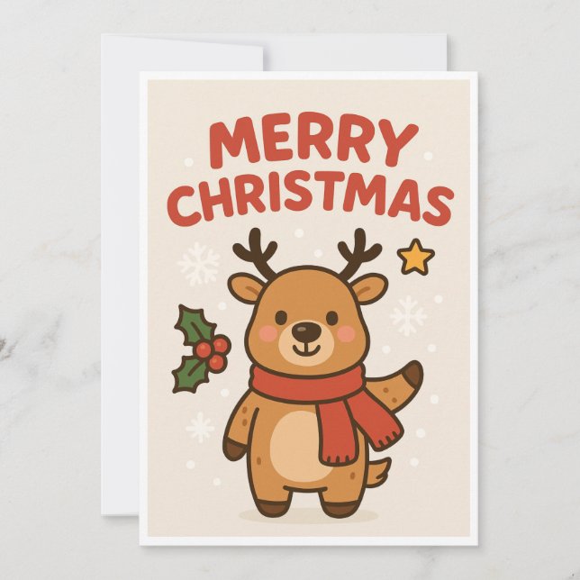 Weihnachtskarte Feiertagskarte (Vorderseite)