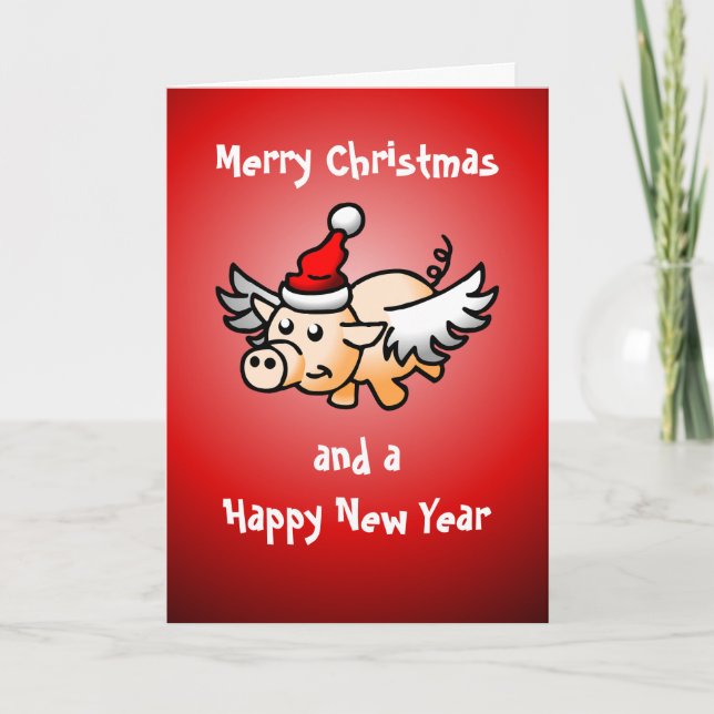 Weihnachtskarte Feiertagskarte (Vorderseite)