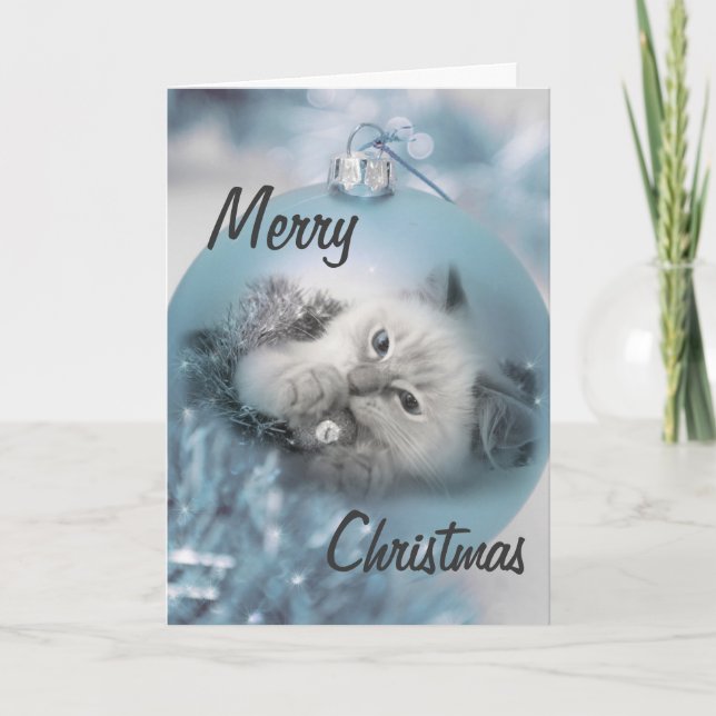 Weihnachtskarte Feiertagskarte (Vorderseite)