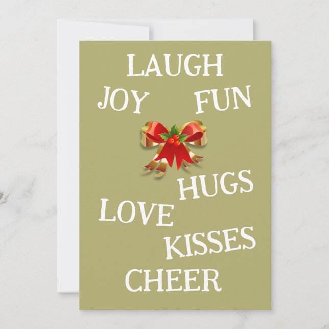 Weihnachtskarte Feiertagskarte (Vorderseite)