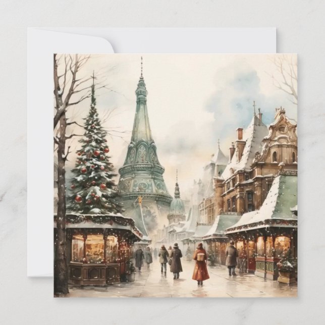 Weihnachtskarte Feiertagskarte (Vorderseite)