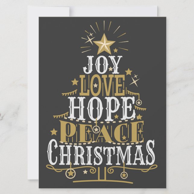 Weihnachtskarte Feiertagskarte (Vorderseite)