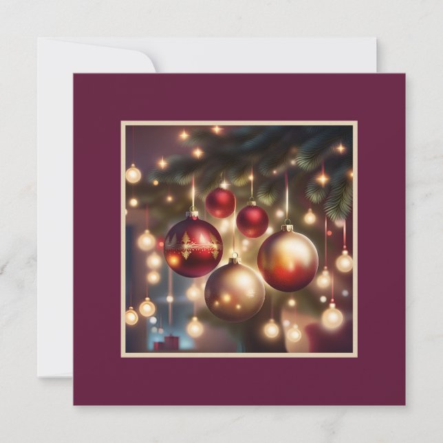 Weihnachtskarte Feiertagskarte (Vorderseite)