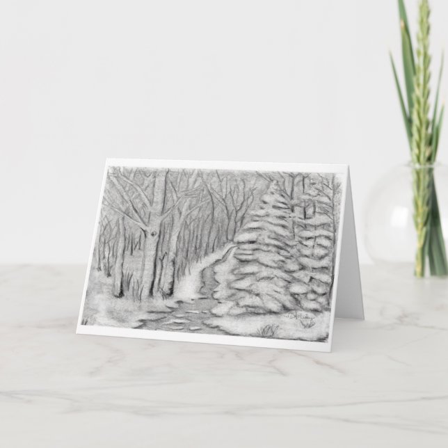 Weihnachtskarte Feiertagskarte (Vorderseite)