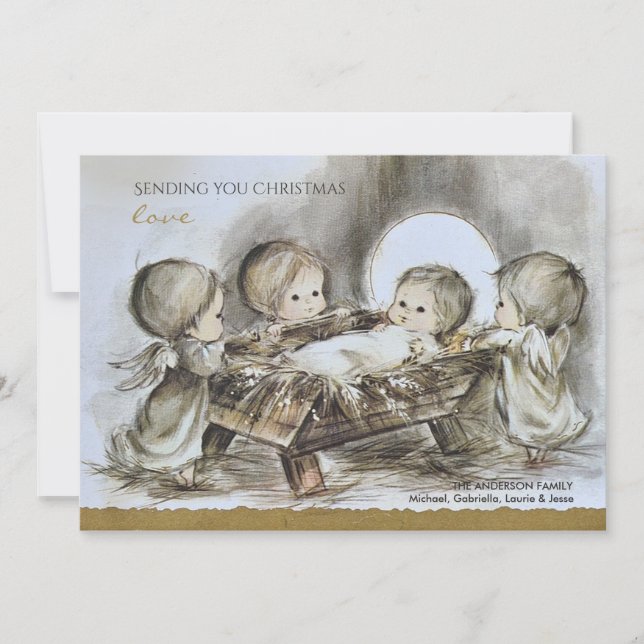 Weihnachtskarte Feiertagskarte (Vorderseite)