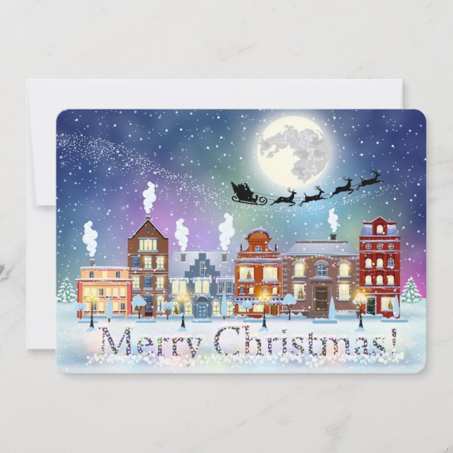 Weihnachtskarte Feiertagskarte (Vorderseite)