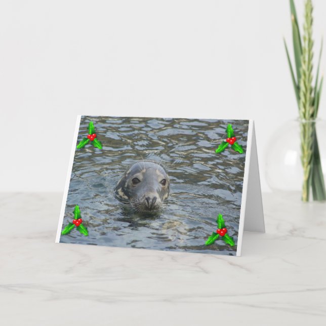 Weihnachtskarte Feiertagskarte (Vorderseite)