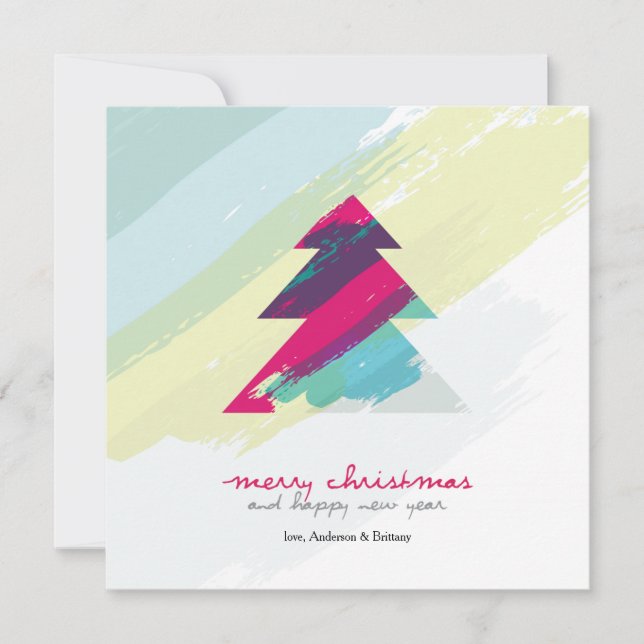 Weihnachtskarte Feiertagskarte (Vorderseite)