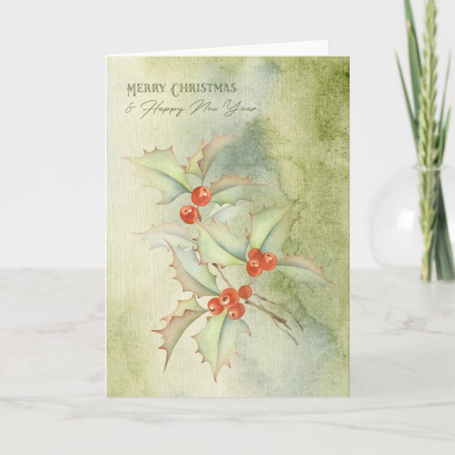 Weihnachtskarte Feiertagskarte (Vorderseite)