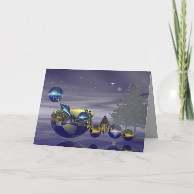 Weihnachtskarte Feiertagskarte (Vorderseite)