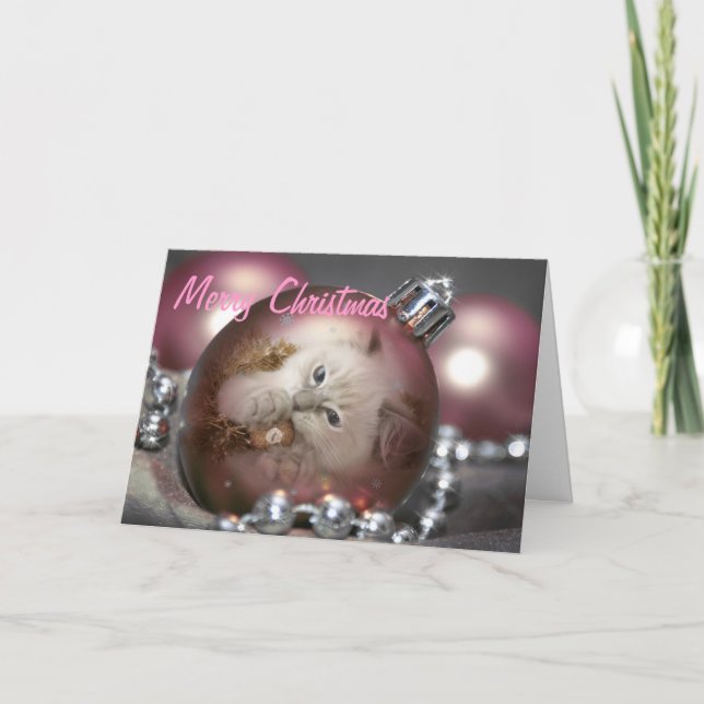 Weihnachtskarte Feiertagskarte (Vorderseite)