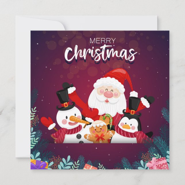 Weihnachtskarte Feiertagskarte (Vorderseite)