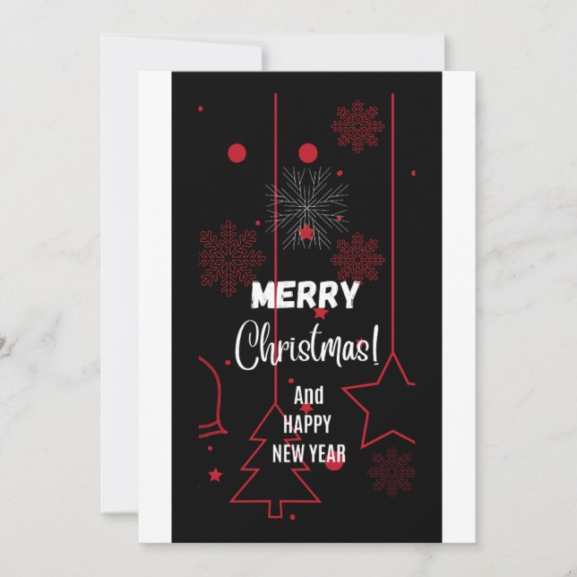 Weihnachtskarte Feiertagskarte (Vorderseite)