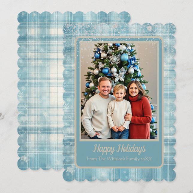Weihnachtskarte Feiertagskarte (Vorne/Hinten)